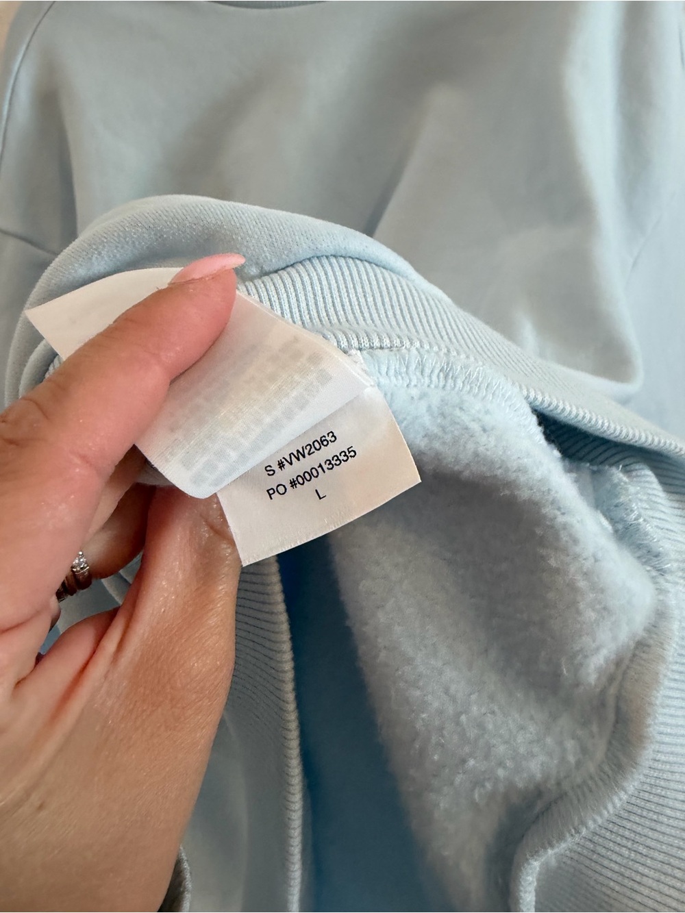 Vuori, Cozy Light Blue Oversized Sweatshirt - Picture 6 of 7
